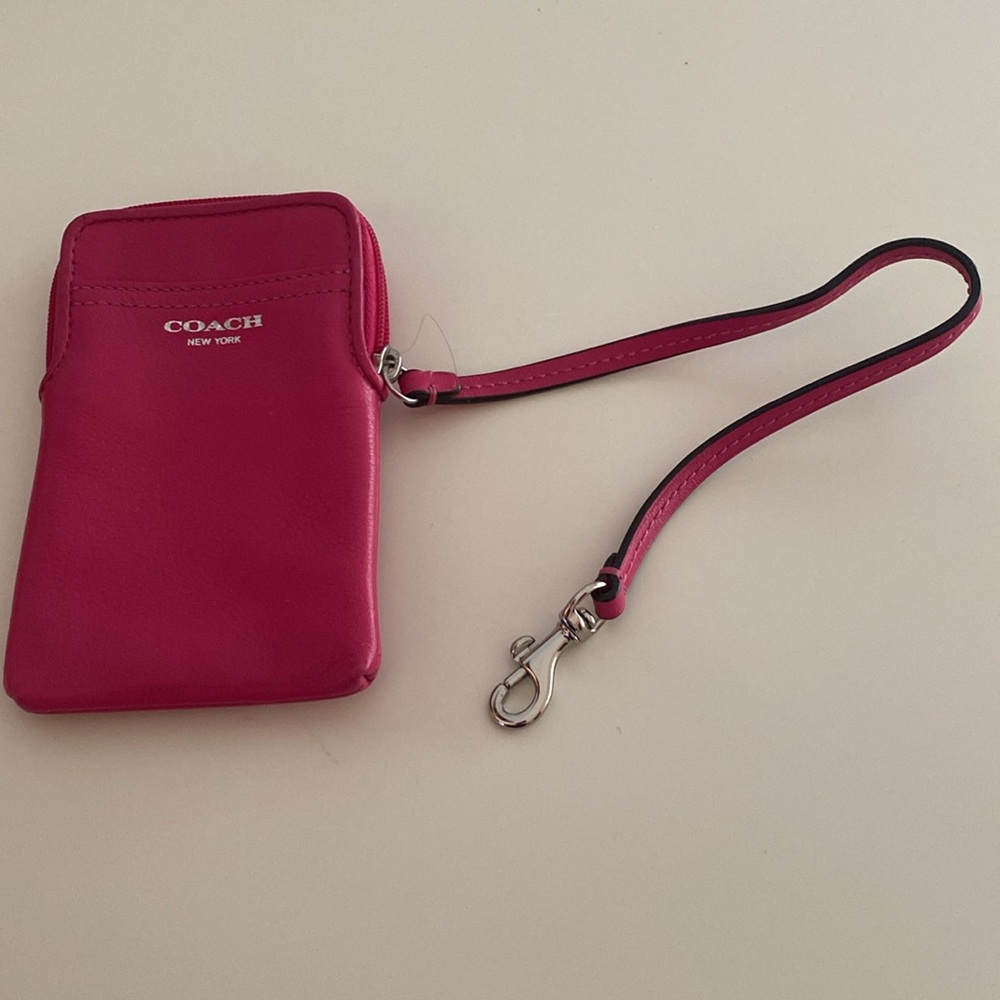 Coach Hot Pink Wallet Wristlet - Picture 6 of 6